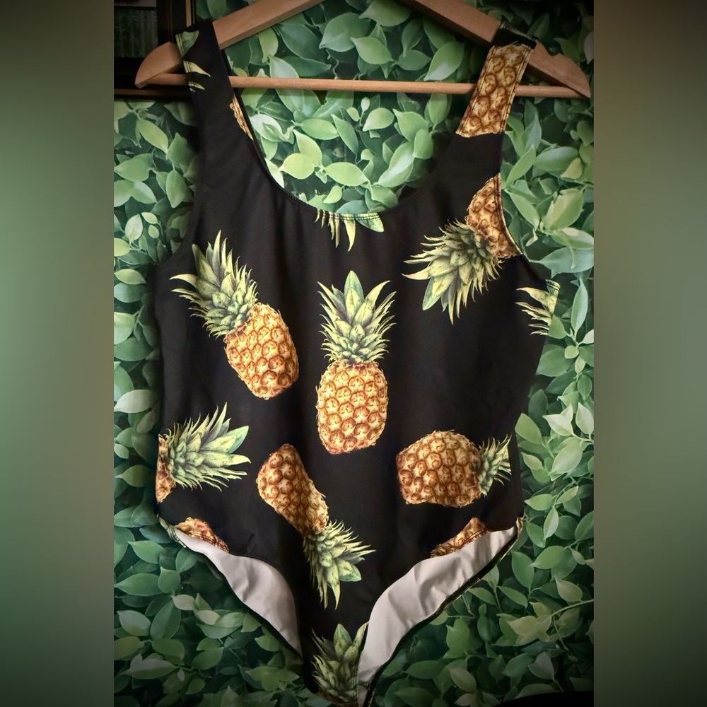 Forever21+ pineapple swimsuit